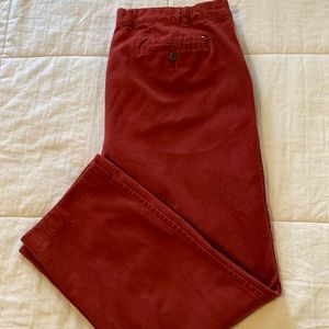 Tommy Hilfiger red chinos